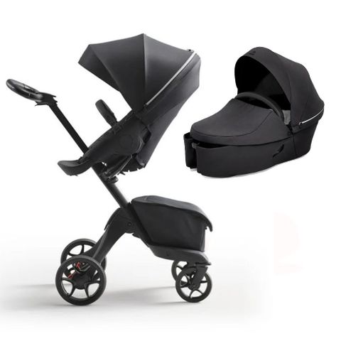 Vogn, Stokke® Xplory® X - Rich Black, Ink. Bagdel SELGES RIMELIG PGA FLYTTING