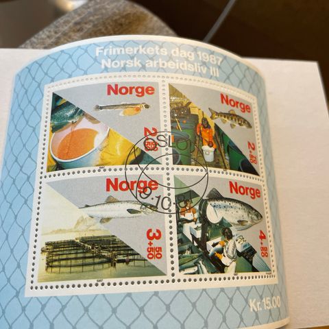 Norske  frimerker 1987