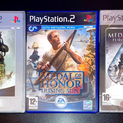 Medal Of Honor Frontline + Rising Sun + European Assault PS2 PlayStation 2