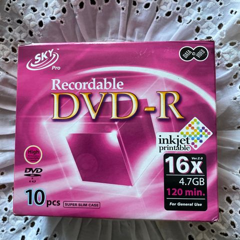 Dvd-R 16x4,7gb 120 min