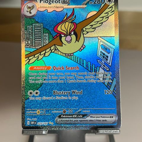 Pokemon kort- Pidgeot EX 225/197