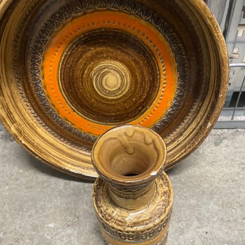 Fat og vase