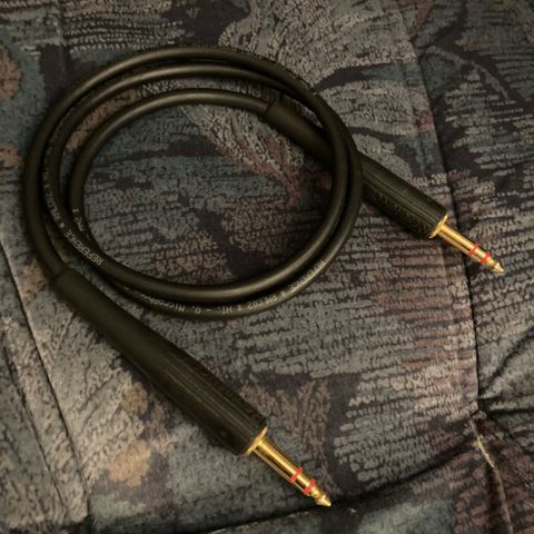 Reference mikrofon kabel med TRS gullplugger