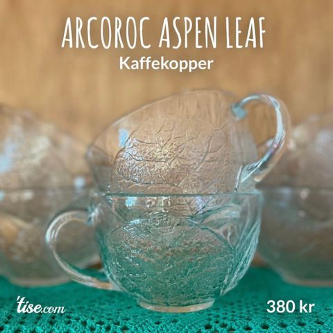 Arcoroc France, Aspen leaf kaffekopper/tekopper