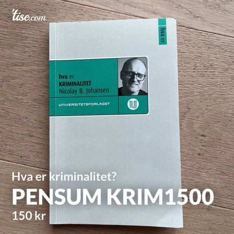 Pensum KRIM1500