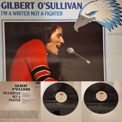 GILBERT O'SULLIVAN  / I'M A WRITER NOT A FIGHTER  - VINTAGE/RETRO LP-VINYL