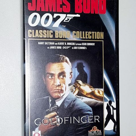 VHS SMALL BOX.JAMES BOND 007.GOLDFINGER 1964.