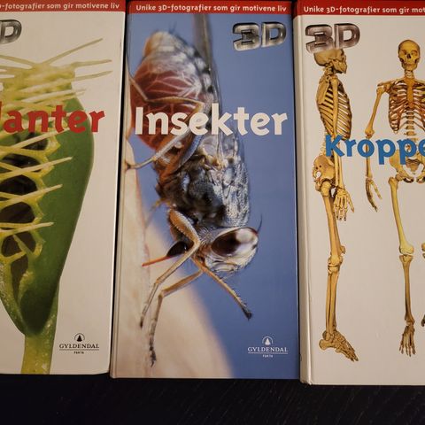 3 fantastiske 3d-bøker