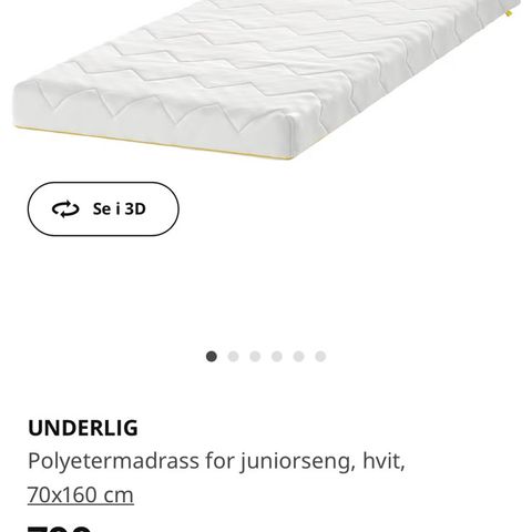 Ikea Underlig barne-madrass