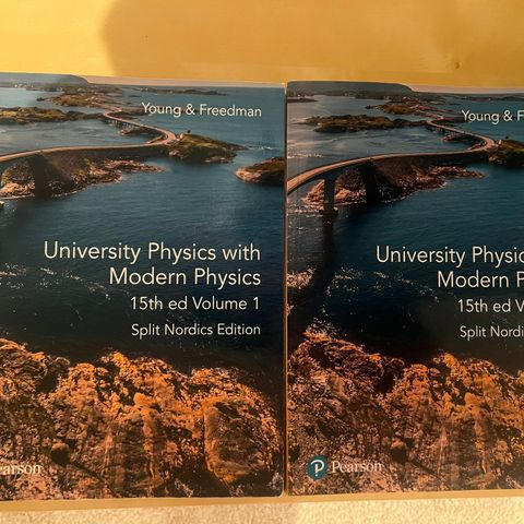 University Physics with Modern Physics, Vol 1 og Vol 2