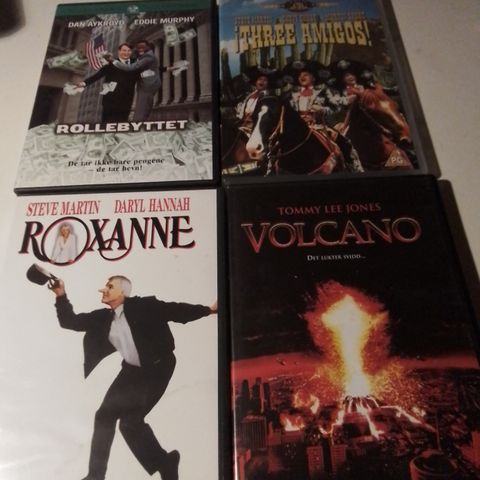 Rollerball- Roxanne- Volcano- Rollebyttet- Three Amigos- Splash