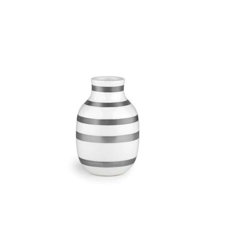 Kähler Omaggio vase sølv 12,5 cm