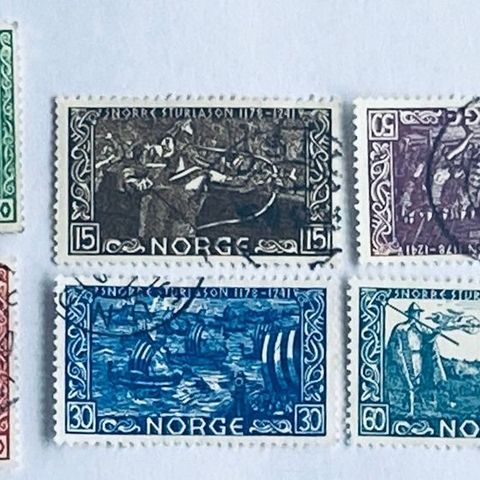 Norge 1941 Snorre Sturlason NK 294 - 299 Stemplet