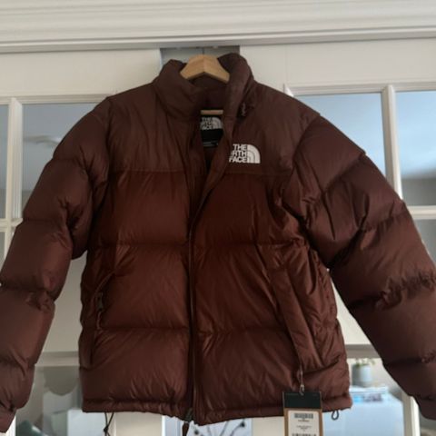 North Face Retro Nuptse Jacket, ubrukt, dark oak, str S