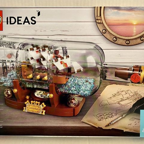 92177 (21313) Lego Ideas ship in a bottle / Flaskeskip (utgått, sjelden, uåpnet)