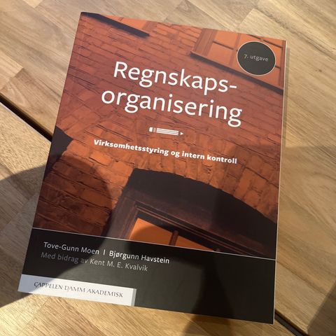 Regnskapsorganisering - 7 utgave