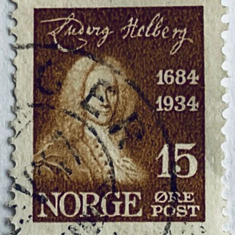 Norge 1934 Ludvig Holberg NK 190 Stemplet