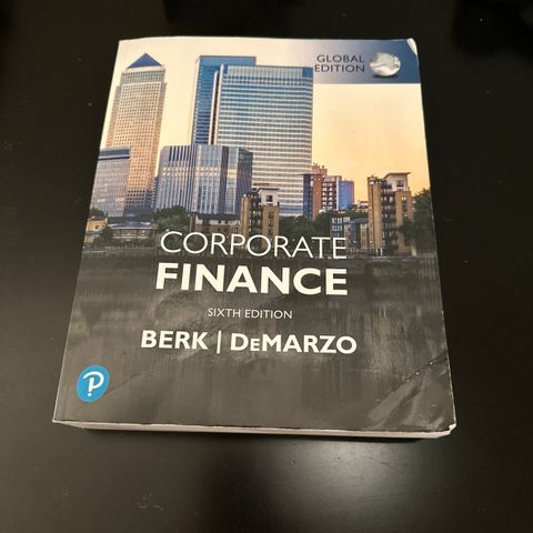 finansiering av bedrifter pensum bok (corporate finance sixth edition)