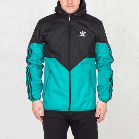 Adidas Originals Colorado Windbreaker jakke turkis/svart str. m