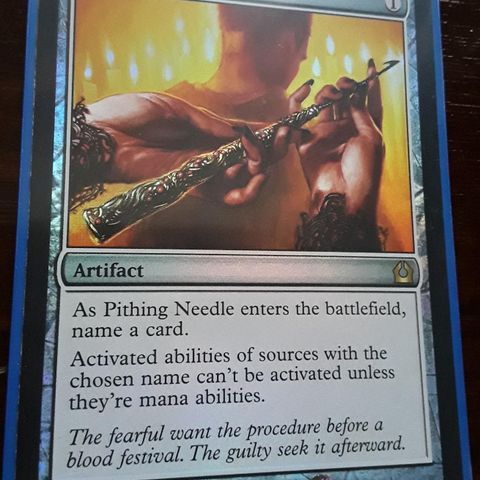 Magic the gathering kort. Pithing Needle FOIL