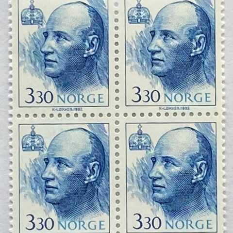 Norge 1992 Kong Harald V  NK 1134   4-blokker   Postfrisk.