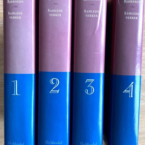 "Bjørnstjerne Bjørnson Samlede verker bind 1-4 (komplett)"