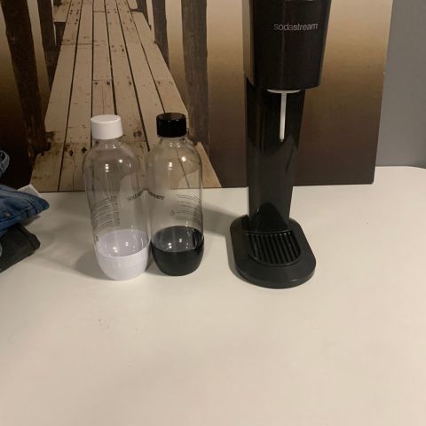 Sodastream (lite brukt) inkl to flasker