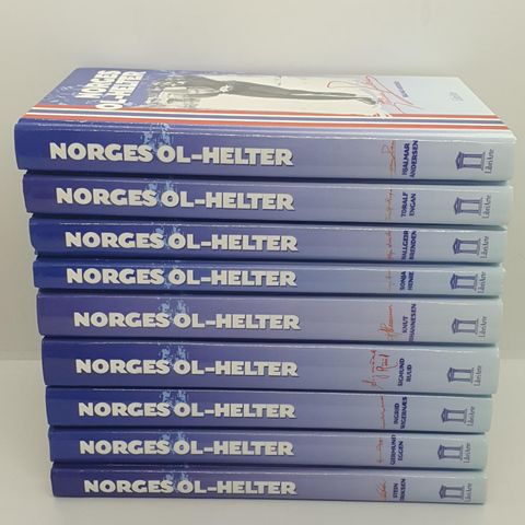 9 stk bøker fra Norges OL-helter serien