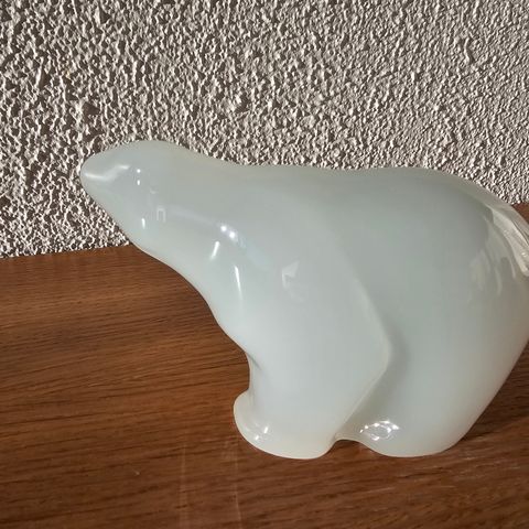 Hadeland glassverk dyrefigur isbjørn