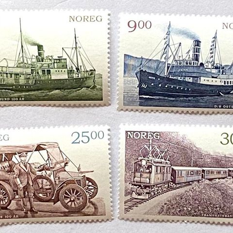 Norge 2008 Kommunikasjonsjubileer NK 1690 - 1693 Postfrisk