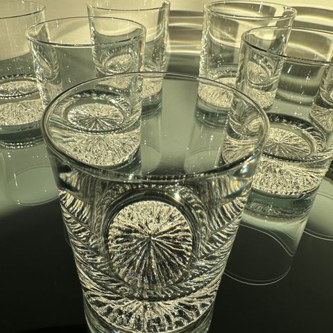 6 wiskey glass. RCR ROYAL CRYSTAL ROCK "Brio"