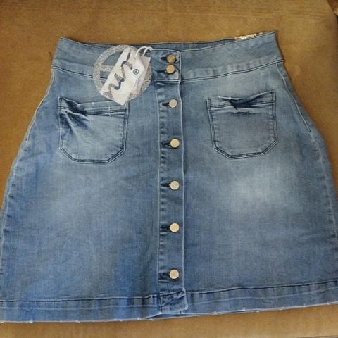 (NY m tag) Line of Oslo mini denim str M