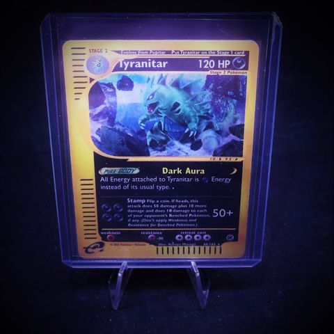 Tyranitar Reverse Holo 66/165 Tilstand ca. NM - Pokemon Expedition