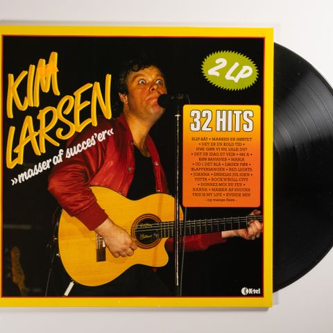 Kim Larsen - 2 LP med 32 Hits 1986 - VINTAGE/RETRO LP-VINYL (ALBUM)