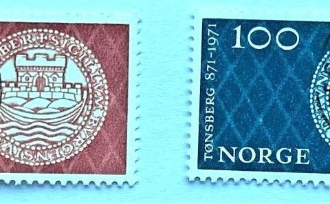 Norge 1971 Tønsberg 1100 år NK 666-667 Stemplet
