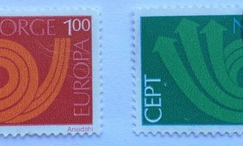 Norge 1973 Europa IX CEPT NK 708 - 709 Stemplet