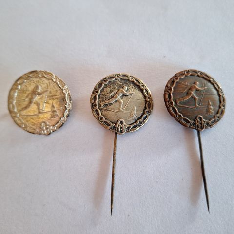 3 gamle skimerke nåler