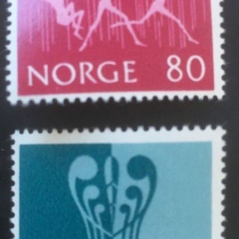 Norge 1972 Ungdom og Fritid NK 693 - 694 Postfrisk