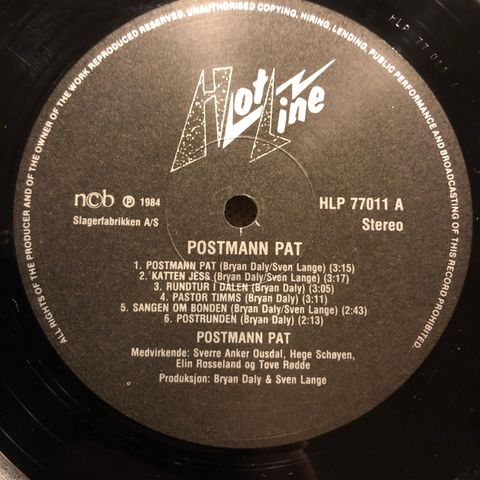 Postman Pat (3) - Sangene Og Musikken Fra Barne-TV