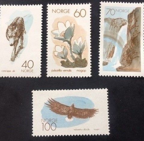 Norge 1970 Det europeiske naturvernår NK 649 - 652 Postfrisk