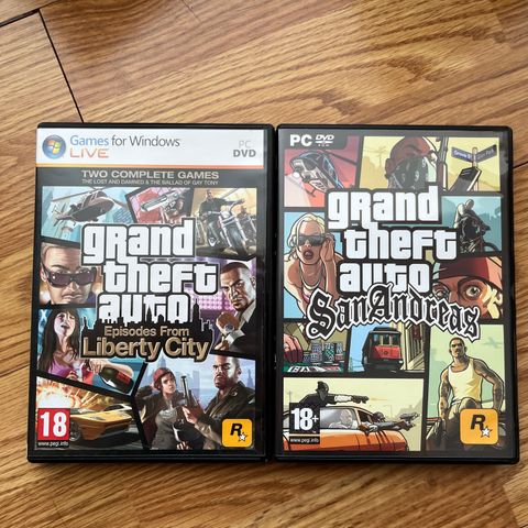 pc spill GRAND THEFT AUTO LIBERTY CITY / SAN ANDREAS