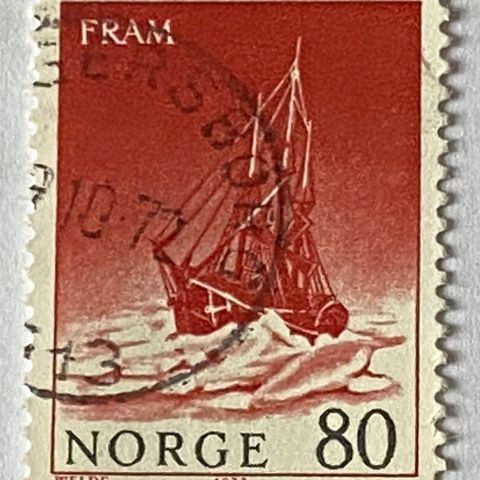 Norge 1972 Polarskuter NK 698 Polarskuta Fram Stemplet