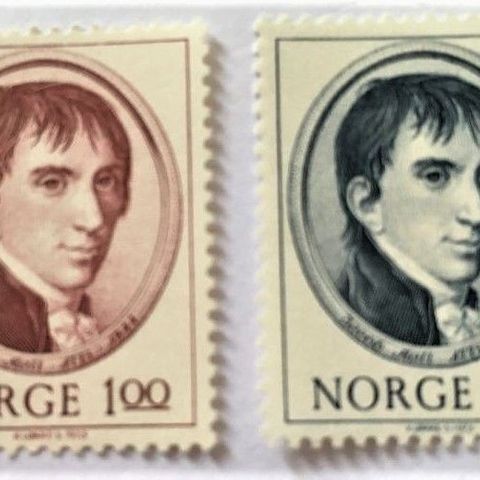 Norge 1973 NK 714 og NK 715 Jacob Aall  Postfrisk.