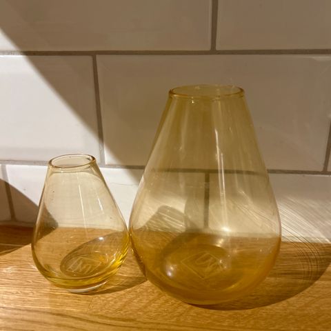 Wik & Walsøe Falla vase gul
