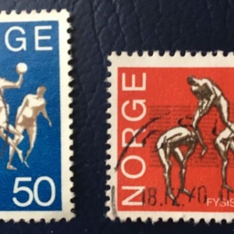 Norge 1970 Fysisk fostring NK 664 - 665 Stemplet