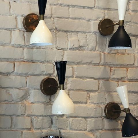 Vegglampe vintage- Wall Scones- Alabaster Studio
