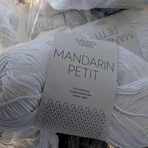 Mandarin Petit bomullsgarn fra Sandnesgarn