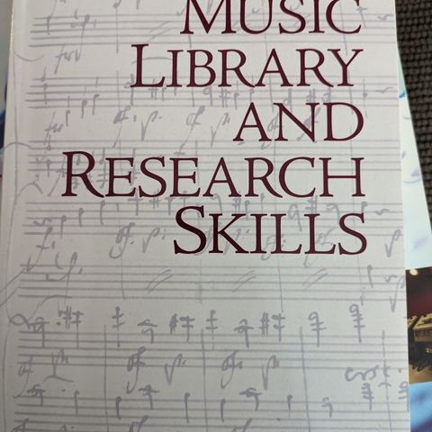 Music Library and Research Skills - Jane Gottlieb