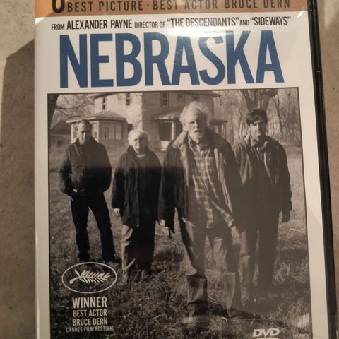 Nebraska ( DVD) - Ny i plast - 2011 - 100 kr inkl