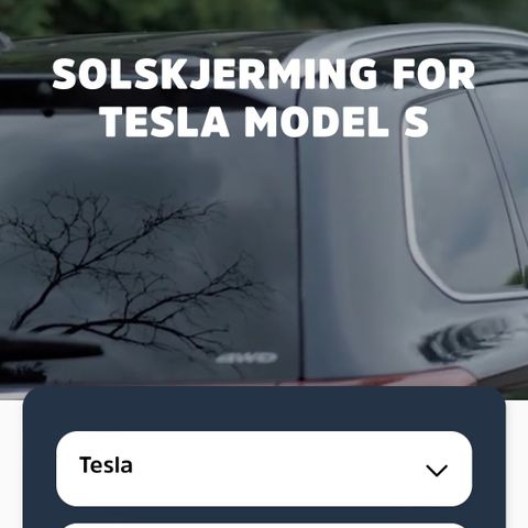 Solar Plexius solskjerming Tesla Model S